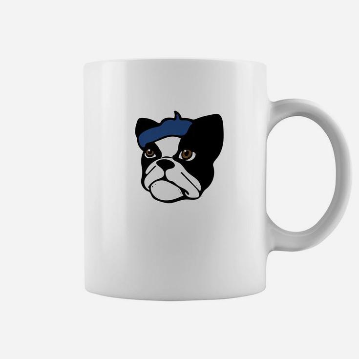 French Bulldog Funny French Beret Frenchie Bulldogs Coffee Mug