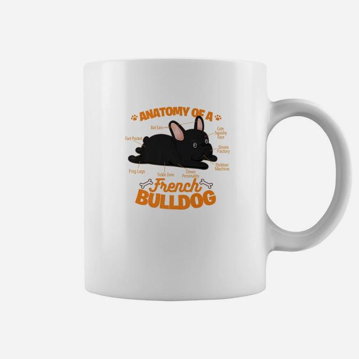 French Bulldog Graphic Anatomy Of A French Bulldog Coffee Mug