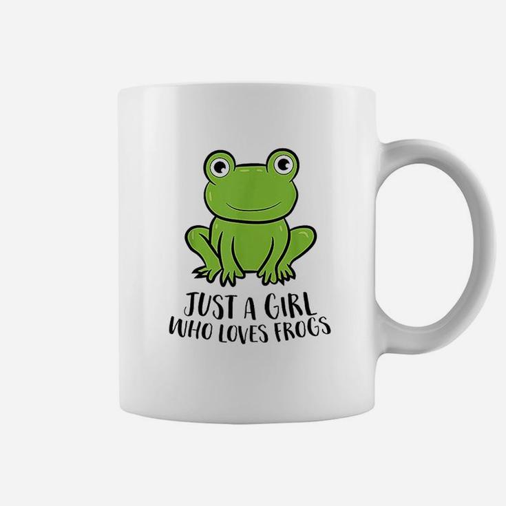 Frog Girl I Just Really Like Frogs Funny Frog Lovers Coffee Mug