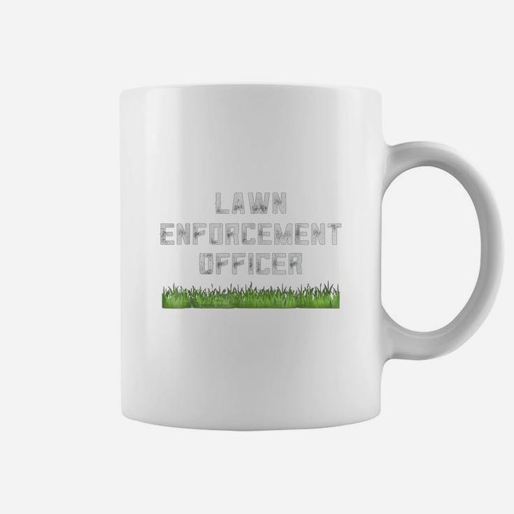 Funny Dad Shirt Lawn Enforcement Officer Fathers Day Gift Coffee Mug