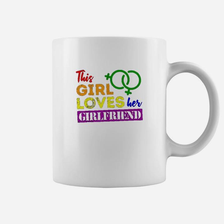 Funny Lgbt Gay Lesbian Pride This Girl Loves Her Girlfriend Coffee Mug