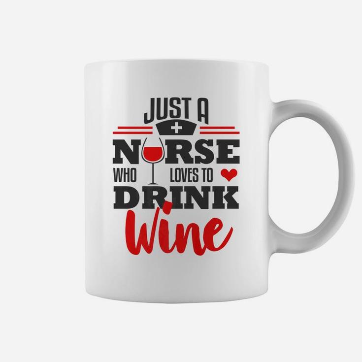 Funny Nurse Wine Lover Rn Lpn Cna Nursing Student Coffee Mug