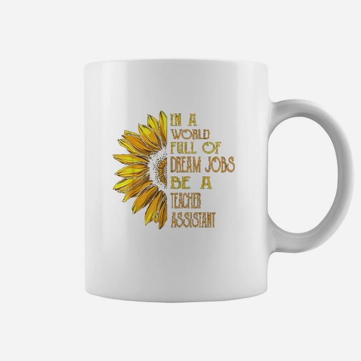 Funny Sunflower Teacher Assistant Coffee Mug