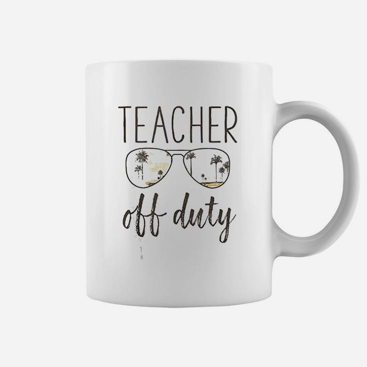 Funny Teacher Gift Off Duty Sunglasses Last Day Of School Coffee Mug