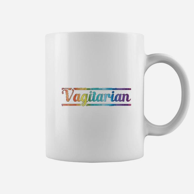Funny Vagitarian Lesbian Gay Couple Valentine's Day Lgbt Coffee Mug