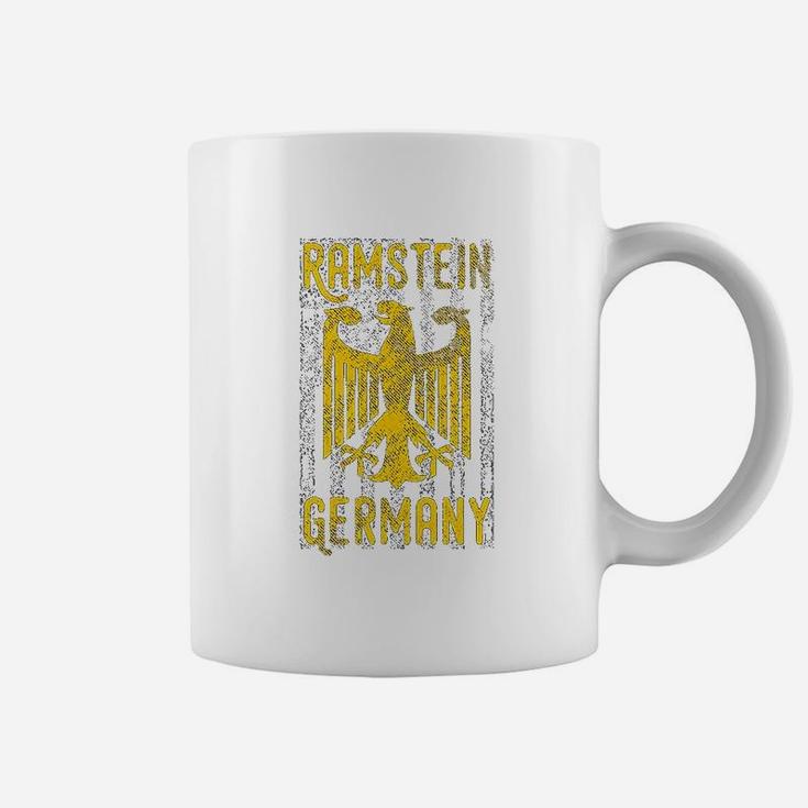 German Military Base Eagle And American Flag Ramstein Coffee Mug