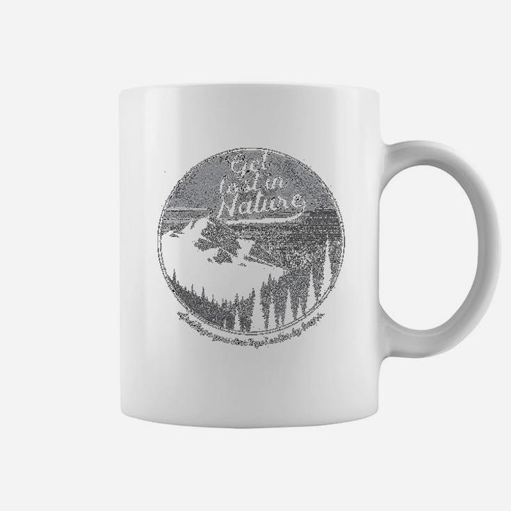 Get Lost In Nature Cool Outdoor Adventure Coffee Mug