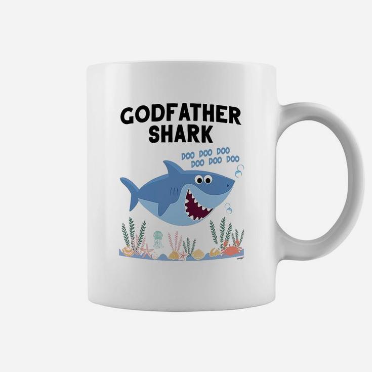 Godfather Shark Cute Art, dad birthday gifts Coffee Mug