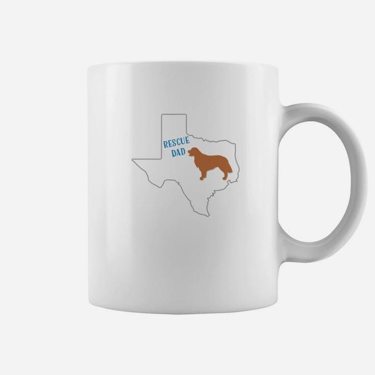Golden Retriever Breed Rescue Dad Texas Shirt Coffee Mug