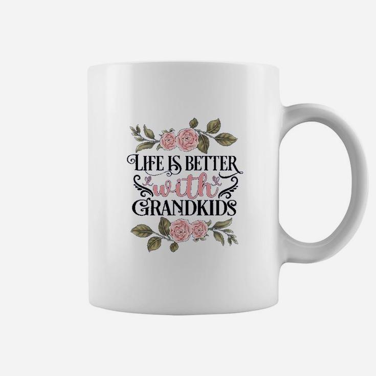 Grandkids Make Life Grand I Love My Grandkids Best Grandma Coffee Mug