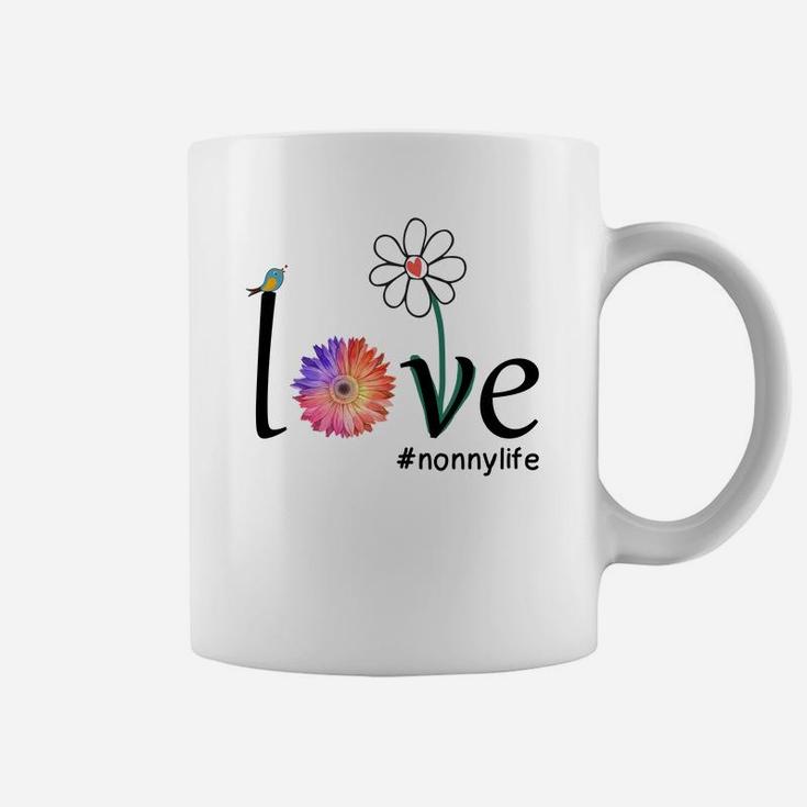 Grandmother Loves Nonny Life Cute Flower Family Gift Coffee Mug