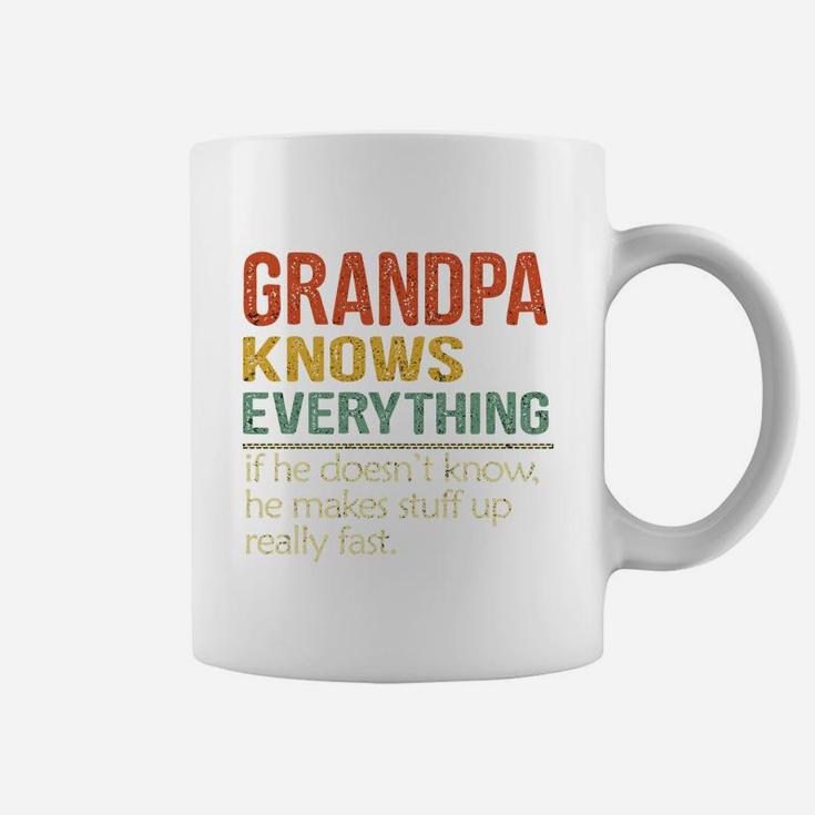 Grandpa Knows Everything Vintage 2020 Coffee Mug