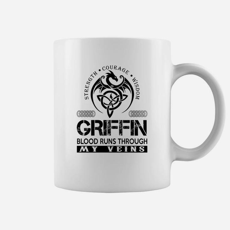 Griffin Shirts - Griffin Blood Runs Through My Veins Name Shirts Coffee Mug