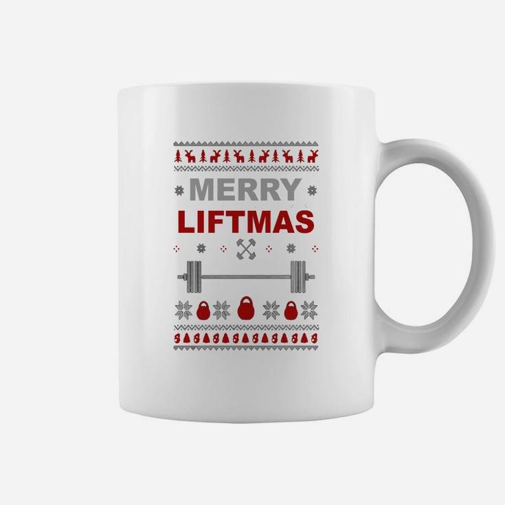 Gym Merry Liftmas Christmas Ugly Sweater Coffee Mug
