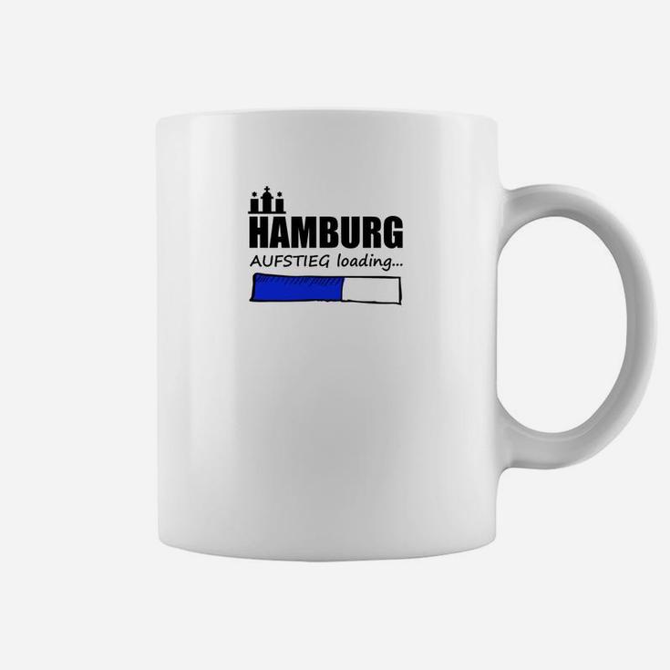 Hamburg Aufstieg Loading Tassen, Lustiges Tassen mit Stadtsilhouette