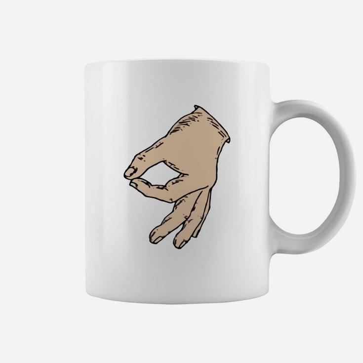 Hand Finger Circle Meme Game Long Sleeve Prank Your Friends Coffee Mug