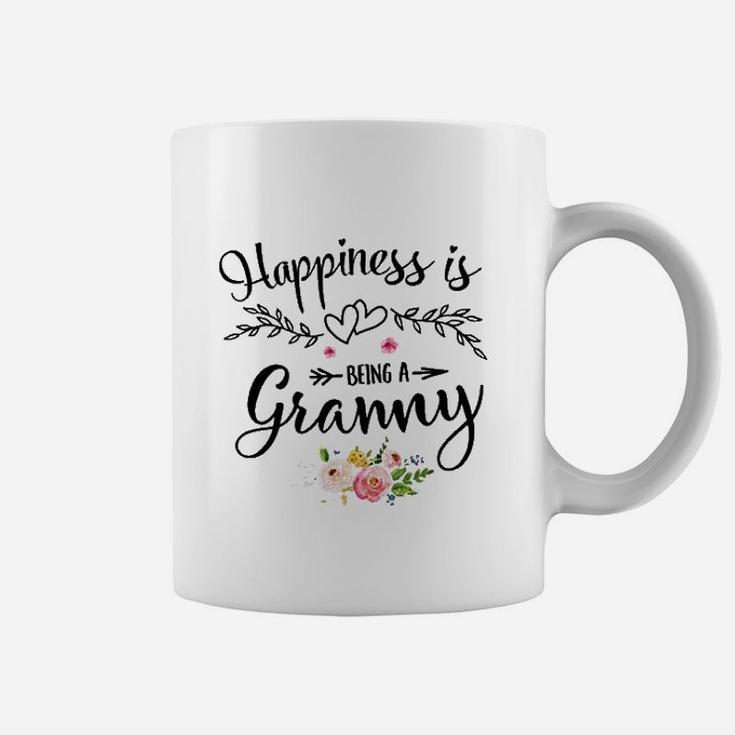 Happiness Is Being A Granny Flower Grandma Coffee Mug