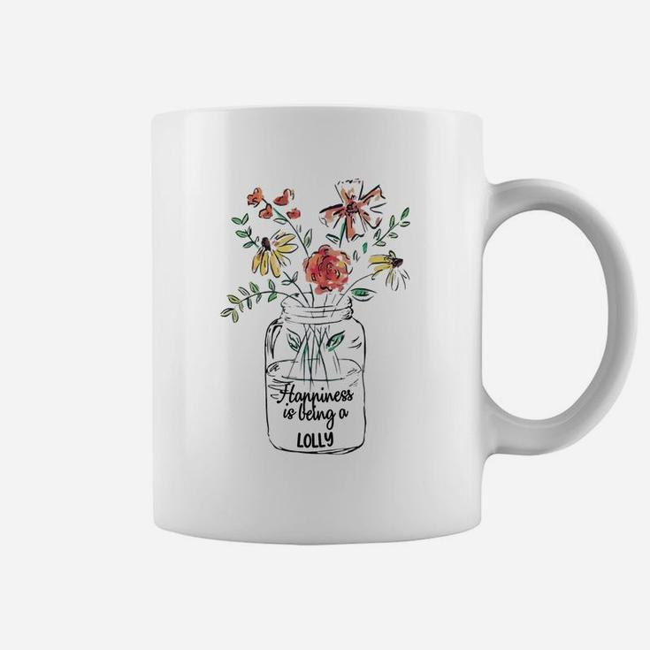 Happiness Is Being A Lolly Floral Mothers Day Awesome Gift For Women Coffee Mug
