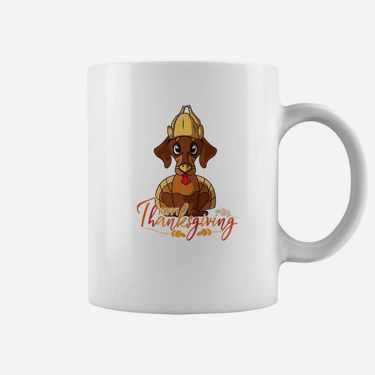 Happy Thanksgiving Dachshund Turkey Dog Costume Coffee Mug