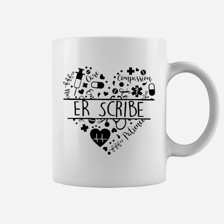 Heart Nurse Life Er Scribe, funny nursing gifts Coffee Mug