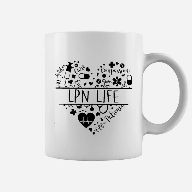 Heart Nurse Life Lpn, funny nursing gifts Coffee Mug