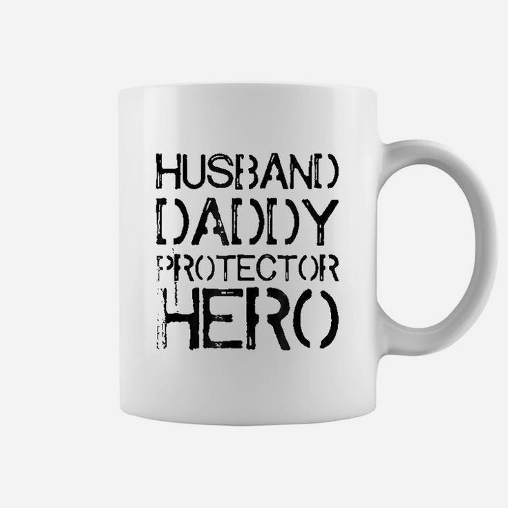 Husband Daddy Protector Hero Dad Coffee Mug