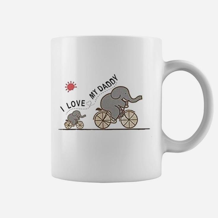 I Love Daddy Dad Gift Elephant Coffee Mug