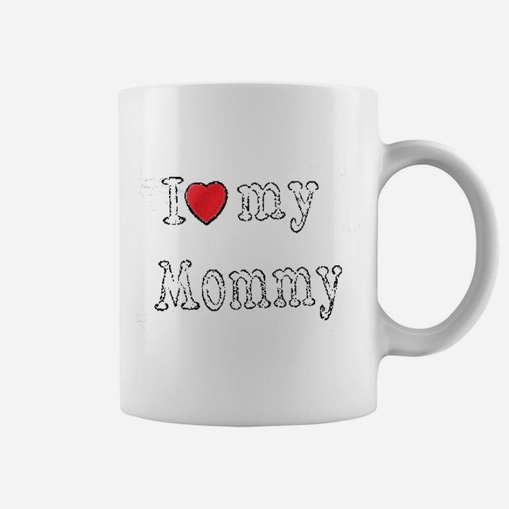 I Love Daddy Mommy Puppy Coffee Mug