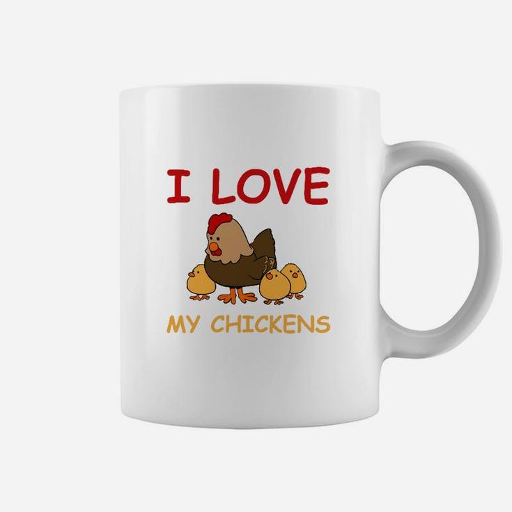 I Love My Chickens Tassen für Hühnerfans, Lustiges Hühnermotiv