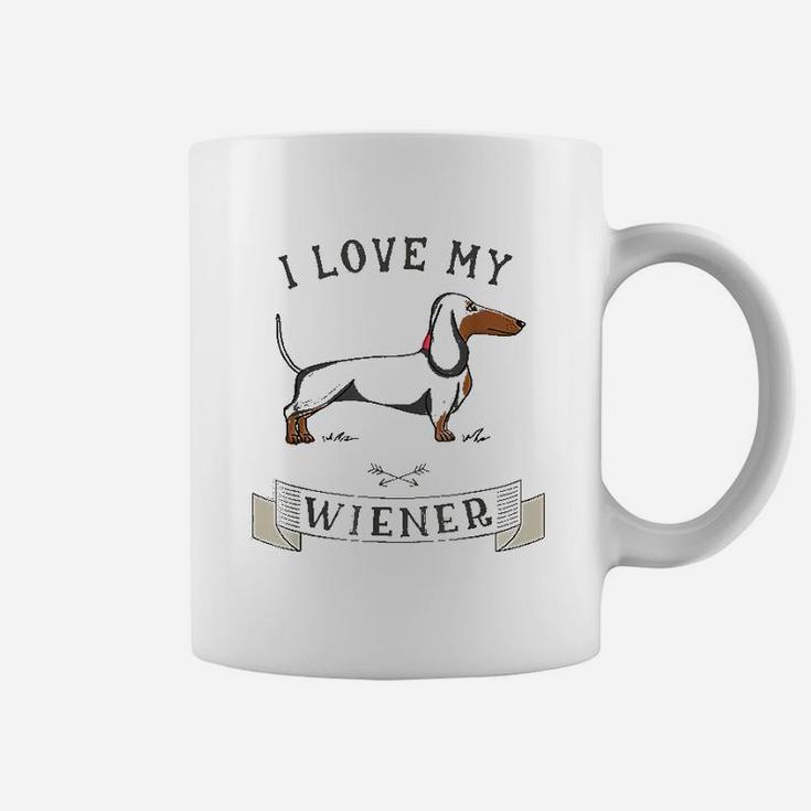 I Love My Dachshund Weiner Dog Funny Dachshund Coffee Mug