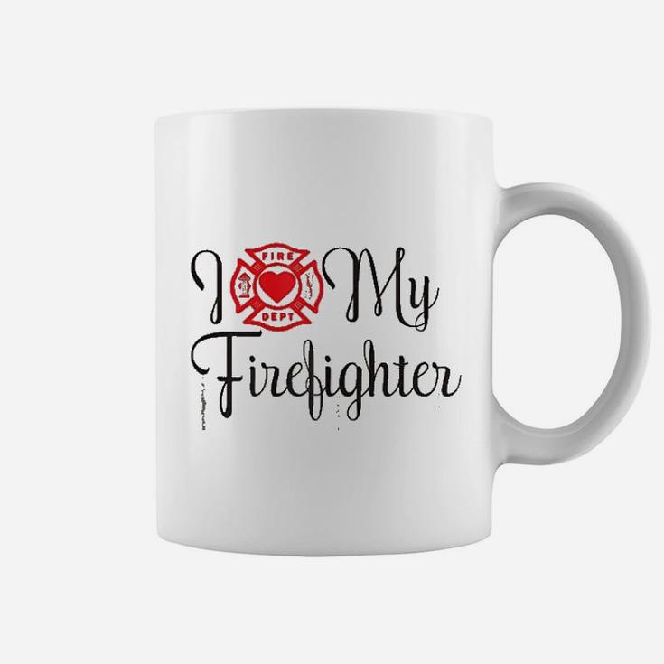 I Love My Firefighter Funny Wife Saying About Husband Coffee Mug