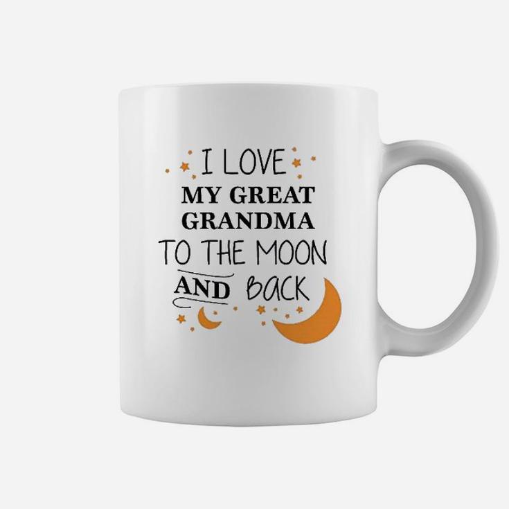 I Love My Great Grandma To The Moon And Back Coffee Mug