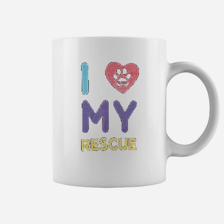 I Love My Rescue Dogs And Cats Coffee Mug