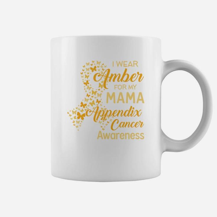 I Wear Amber For My Mama Proud Mom Coffee Mug
