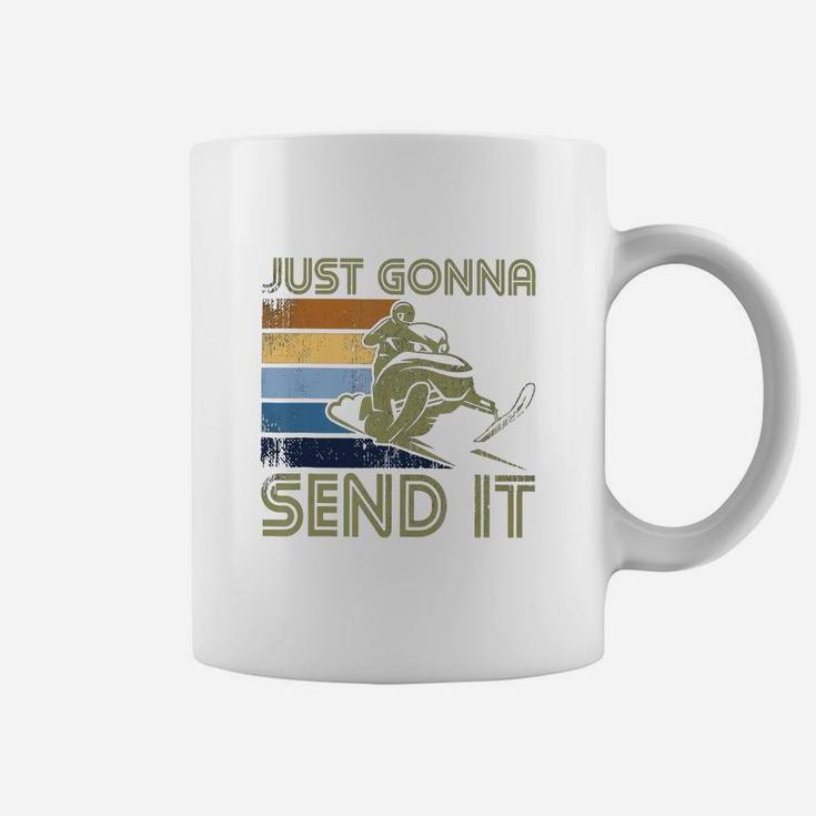 Just Gonna Send It Snowmobiling Coffee Mug