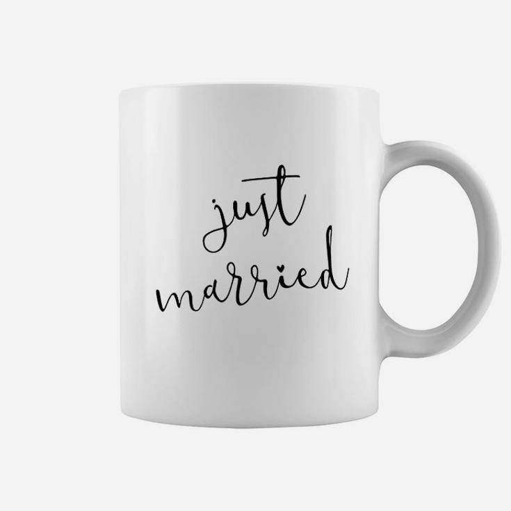 Just Married Gift For Bride Honeymoon Wedding Coffee Mug