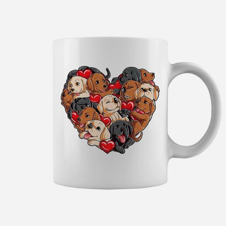 Labrador Valentines Day Dog Lover Heart Boys Kids Love Coffee Mug