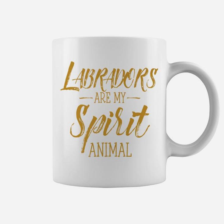 Labradors Are My Spirit Animal Funny Dog Coffee Mug