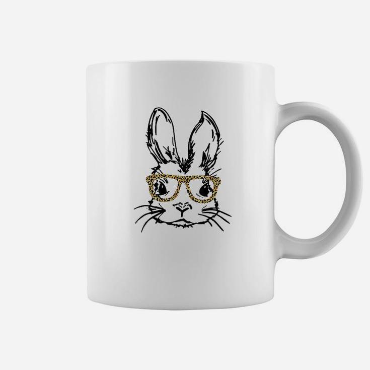 Leopard Bunny Easter Day Glasses Eggs Easter Coffee Mug