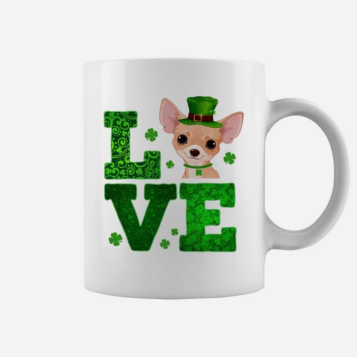 Love Chihuahua St Patricks Day Funny Dog Lover Gif Coffee Mug