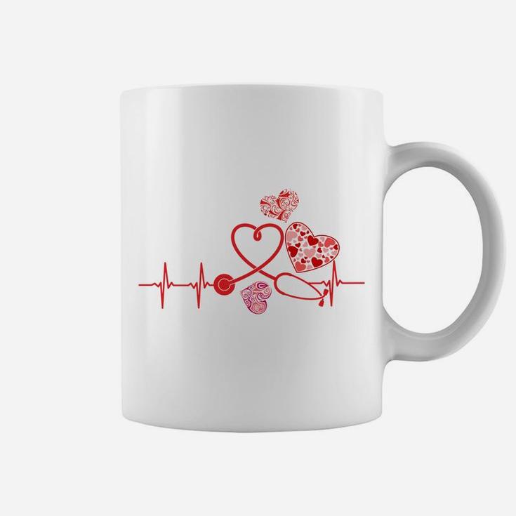 Love My Nurse Happy Valentines Day Coffee Mug