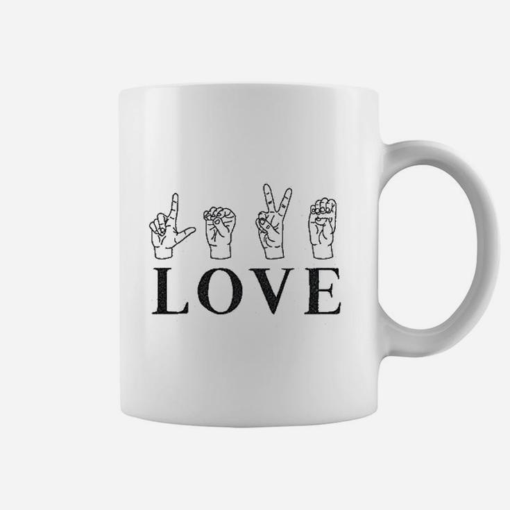 Love Sign Language Cute Asl Valentine's Day Coffee Mug