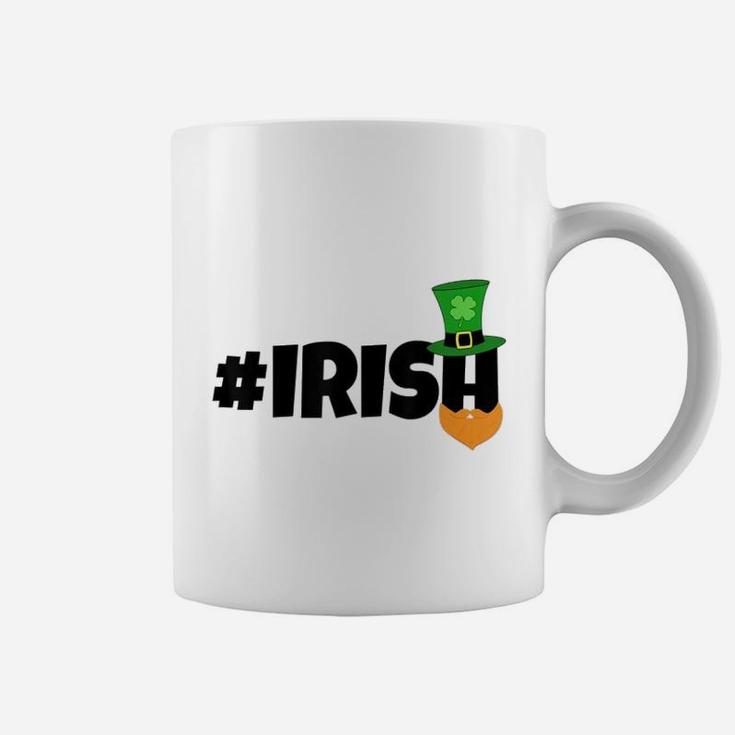 Lucky St Patricks Day Irish Uncle Sam Clover Coffee Mug