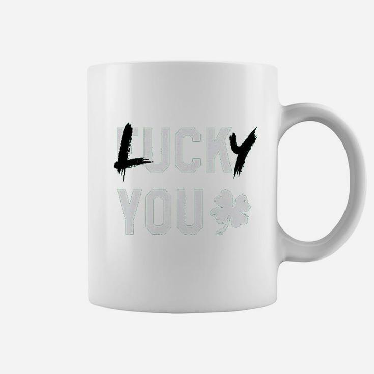 Lucky You Lucky Clover Green St Patrick's Day Coffee Mug