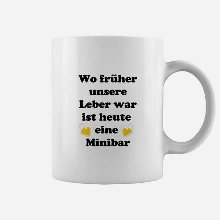 Lustiges Minibar Leber Sprüche Tassen für Herren & Damen Party