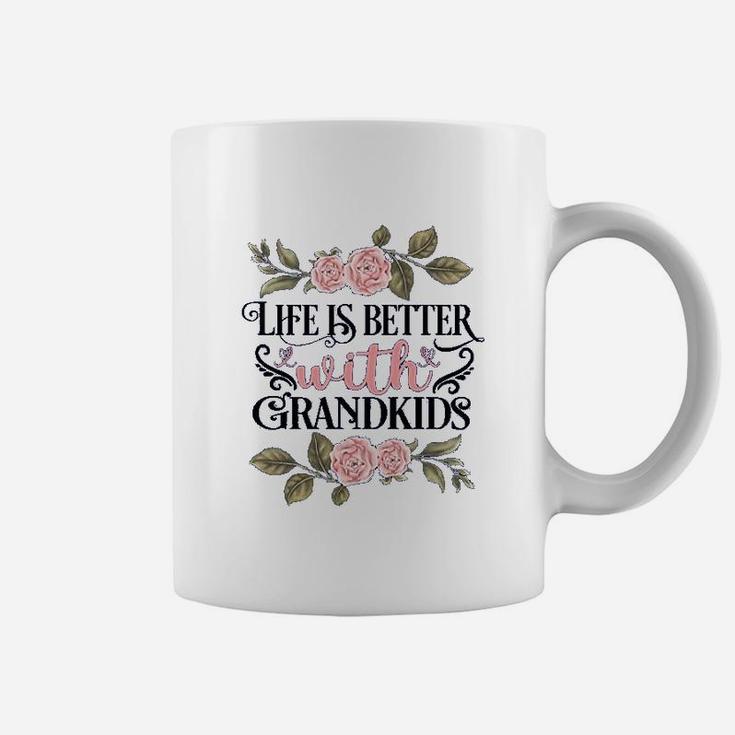 Make Life Grand I Love My Grandkids Best Grandma Coffee Mug