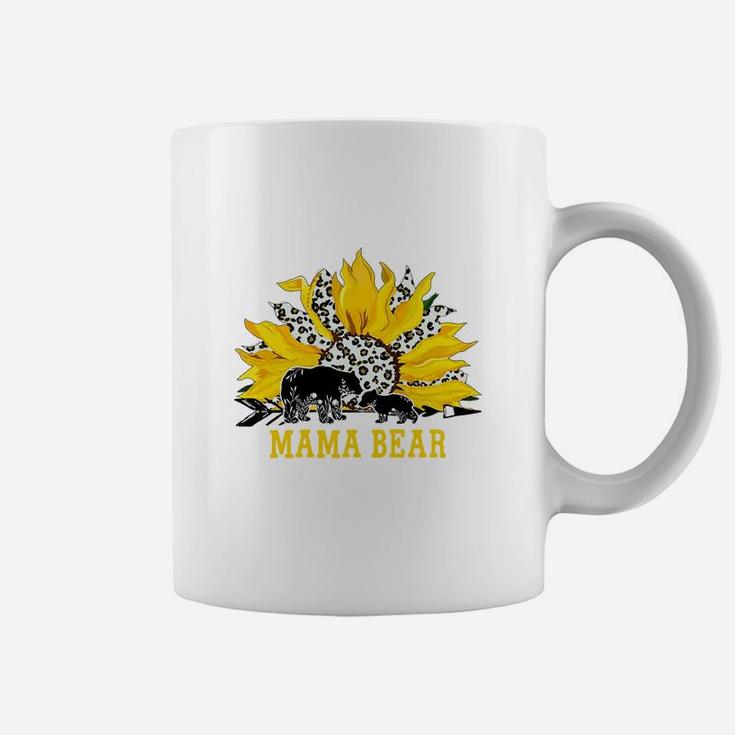 Mama Bear And Sunflower Women Gift, Mother's Day mom gift Coffee Mug
