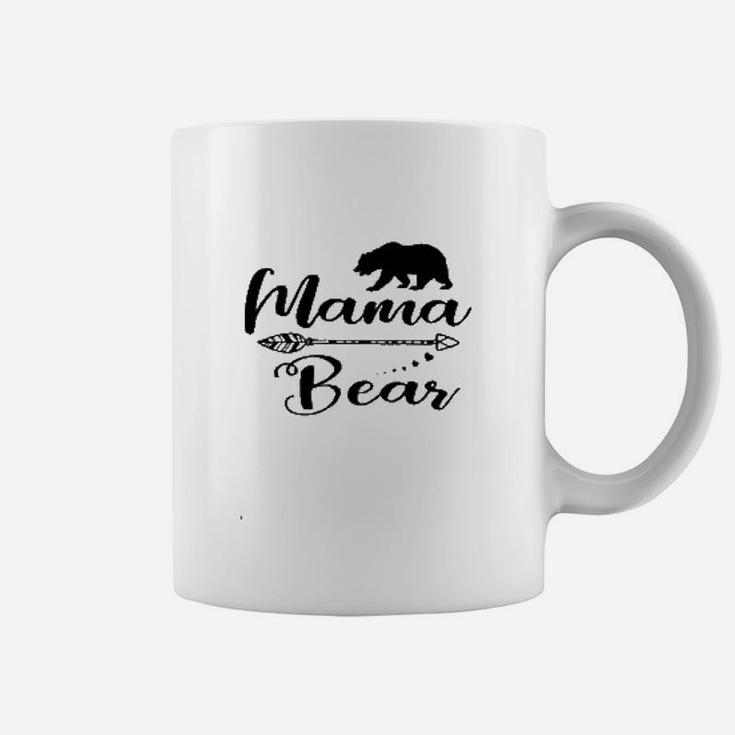 Mama Bear Mom Life Cute Hearts Coffee Mug