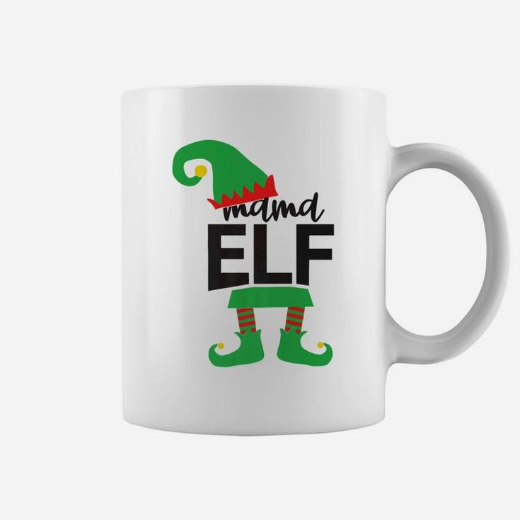 Mama Elf Family Matching Christmas Funny Coffee Mug