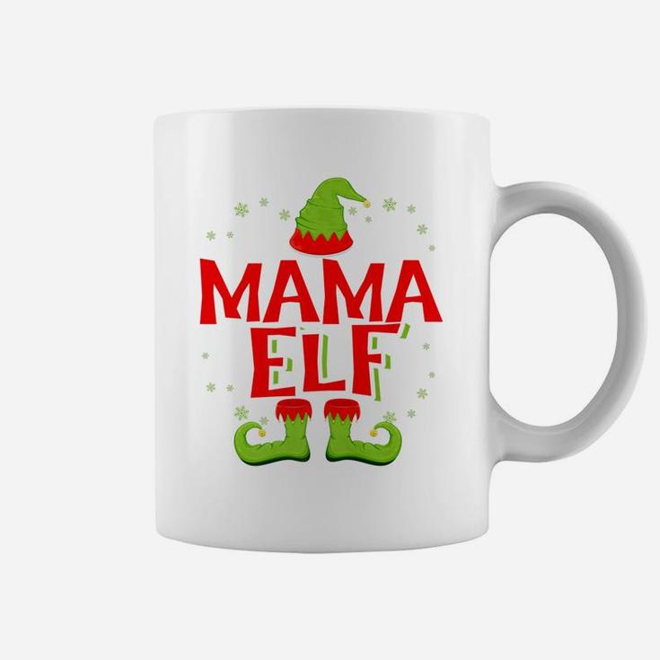 Mama Elf Matching Family Christmas Coffee Mug